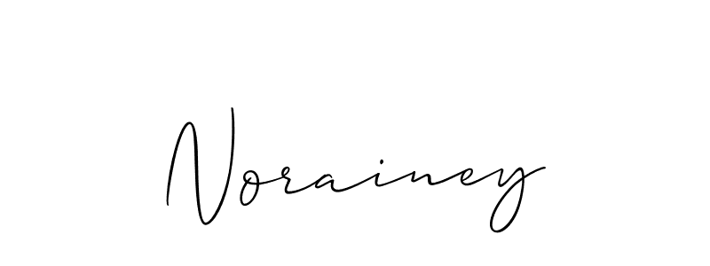 How to Draw Norainey signature style? Allison_Script is a latest design signature styles for name Norainey. Norainey signature style 2 images and pictures png