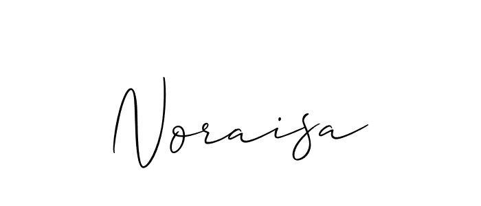 Create a beautiful signature design for name Noraisa. With this signature (Allison_Script) fonts, you can make a handwritten signature for free. Noraisa signature style 2 images and pictures png