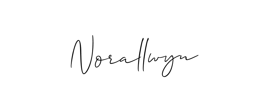 Also You can easily find your signature by using the search form. We will create Norallwyn name handwritten signature images for you free of cost using Allison_Script sign style. Norallwyn signature style 2 images and pictures png