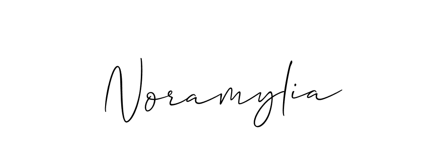 Also we have Noramylia name is the best signature style. Create professional handwritten signature collection using Allison_Script autograph style. Noramylia signature style 2 images and pictures png