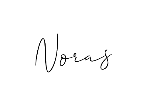 How to make Noras name signature. Use Allison_Script style for creating short signs online. This is the latest handwritten sign. Noras signature style 2 images and pictures png