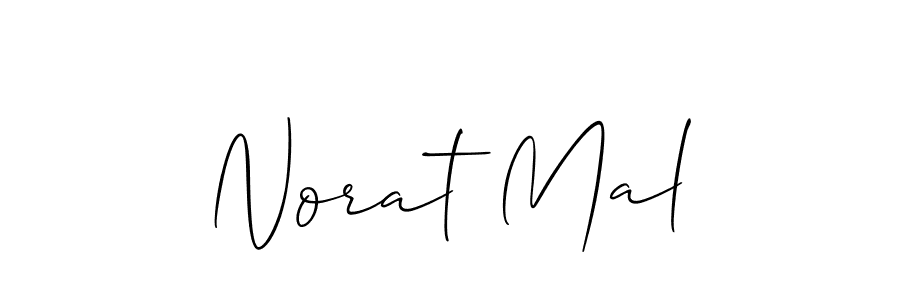 How to Draw Norat Mal signature style? Allison_Script is a latest design signature styles for name Norat Mal. Norat Mal signature style 2 images and pictures png