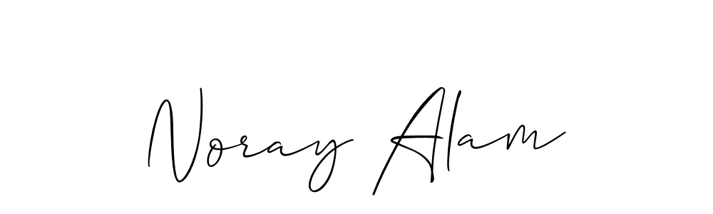 Noray Alam stylish signature style. Best Handwritten Sign (Allison_Script) for my name. Handwritten Signature Collection Ideas for my name Noray Alam. Noray Alam signature style 2 images and pictures png