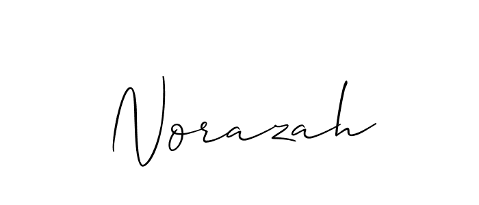 Best and Professional Signature Style for Norazah. Allison_Script Best Signature Style Collection. Norazah signature style 2 images and pictures png