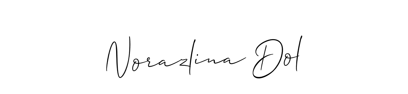 Best and Professional Signature Style for Norazlina Dol. Allison_Script Best Signature Style Collection. Norazlina Dol signature style 2 images and pictures png