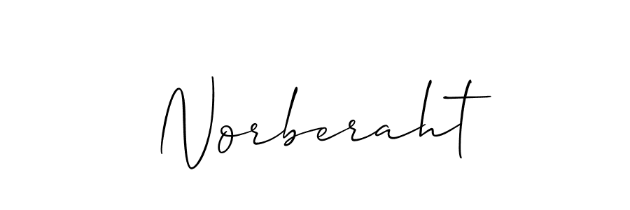 Design your own signature with our free online signature maker. With this signature software, you can create a handwritten (Allison_Script) signature for name Norberaht. Norberaht signature style 2 images and pictures png