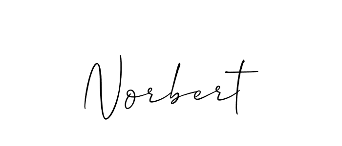 Create a beautiful signature design for name Norbert. With this signature (Allison_Script) fonts, you can make a handwritten signature for free. Norbert signature style 2 images and pictures png