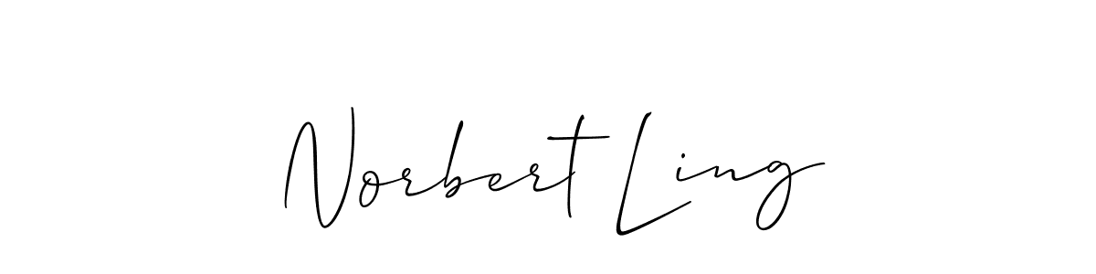 How to make Norbert Ling signature? Allison_Script is a professional autograph style. Create handwritten signature for Norbert Ling name. Norbert Ling signature style 2 images and pictures png