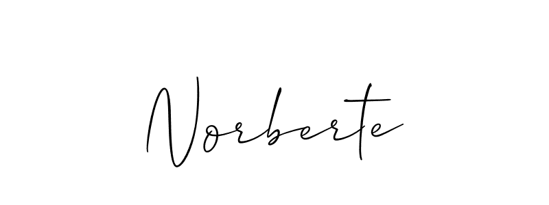 Also we have Norberte name is the best signature style. Create professional handwritten signature collection using Allison_Script autograph style. Norberte signature style 2 images and pictures png