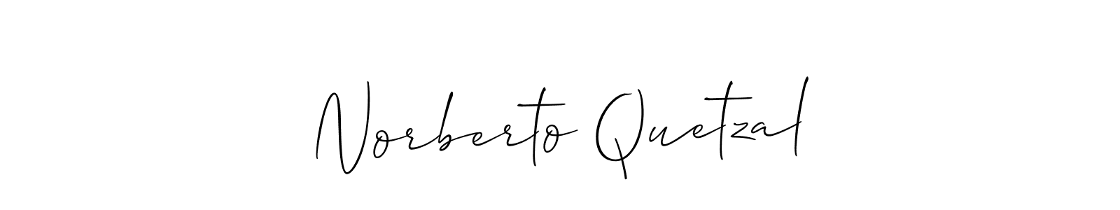 Also we have Norberto Quetzal name is the best signature style. Create professional handwritten signature collection using Allison_Script autograph style. Norberto Quetzal signature style 2 images and pictures png