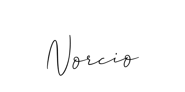 It looks lik you need a new signature style for name Norcio. Design unique handwritten (Allison_Script) signature with our free signature maker in just a few clicks. Norcio signature style 2 images and pictures png