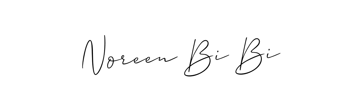 Similarly Allison_Script is the best handwritten signature design. Signature creator online .You can use it as an online autograph creator for name Noreen Bi Bi. Noreen Bi Bi signature style 2 images and pictures png