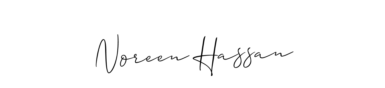 Make a beautiful signature design for name Noreen Hassan. Use this online signature maker to create a handwritten signature for free. Noreen Hassan signature style 2 images and pictures png
