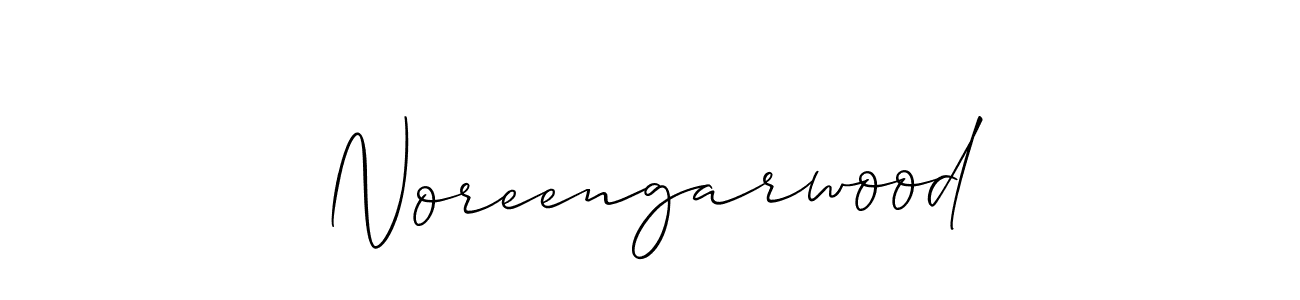 Noreengarwood stylish signature style. Best Handwritten Sign (Allison_Script) for my name. Handwritten Signature Collection Ideas for my name Noreengarwood. Noreengarwood signature style 2 images and pictures png