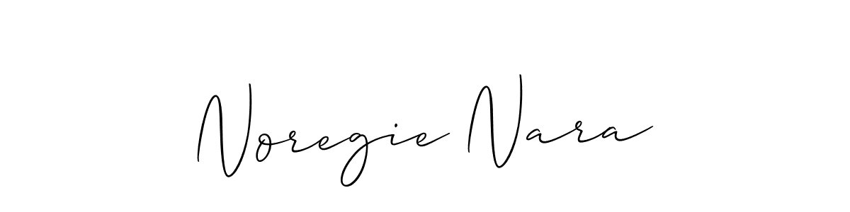 Also You can easily find your signature by using the search form. We will create Noregie Nara name handwritten signature images for you free of cost using Allison_Script sign style. Noregie Nara signature style 2 images and pictures png