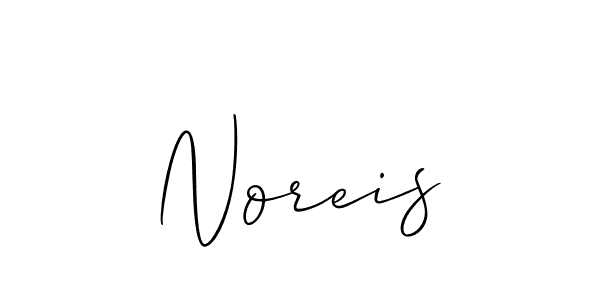 Also You can easily find your signature by using the search form. We will create Noreis name handwritten signature images for you free of cost using Allison_Script sign style. Noreis signature style 2 images and pictures png