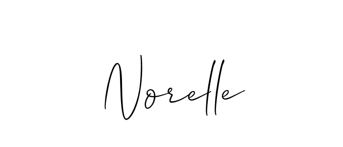 Create a beautiful signature design for name Norelle. With this signature (Allison_Script) fonts, you can make a handwritten signature for free. Norelle signature style 2 images and pictures png