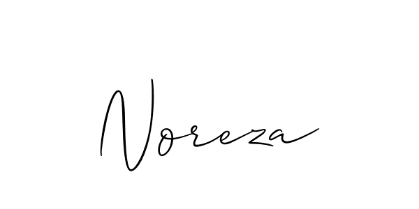 Best and Professional Signature Style for Noreza. Allison_Script Best Signature Style Collection. Noreza signature style 2 images and pictures png