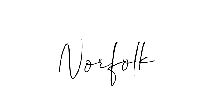 Also You can easily find your signature by using the search form. We will create Norfolk name handwritten signature images for you free of cost using Allison_Script sign style. Norfolk signature style 2 images and pictures png