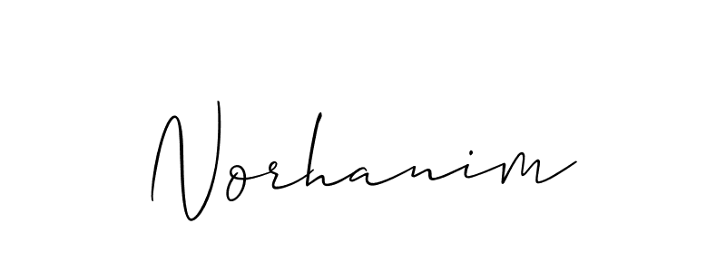 How to Draw Norhanim signature style? Allison_Script is a latest design signature styles for name Norhanim. Norhanim signature style 2 images and pictures png