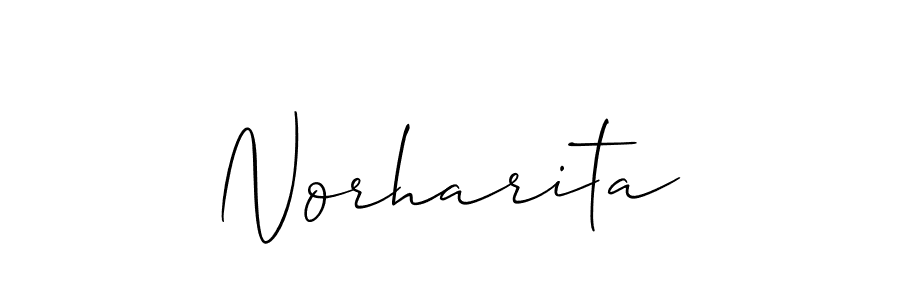 You should practise on your own different ways (Allison_Script) to write your name (Norharita) in signature. don't let someone else do it for you. Norharita signature style 2 images and pictures png