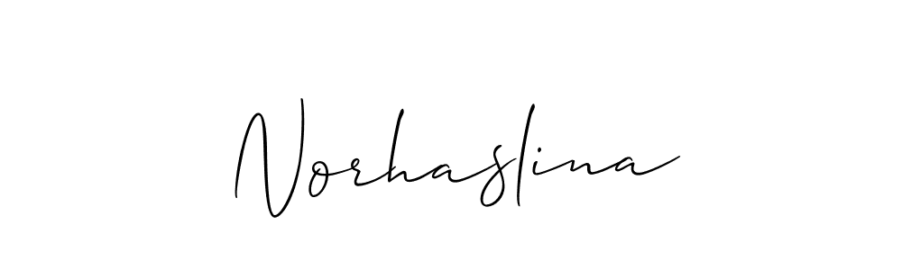 Allison_Script is a professional signature style that is perfect for those who want to add a touch of class to their signature. It is also a great choice for those who want to make their signature more unique. Get Norhaslina name to fancy signature for free. Norhaslina signature style 2 images and pictures png