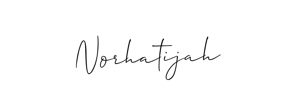 Also we have Norhatijah name is the best signature style. Create professional handwritten signature collection using Allison_Script autograph style. Norhatijah signature style 2 images and pictures png