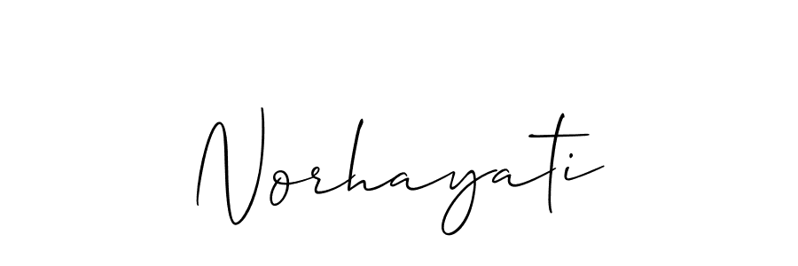 Norhayati stylish signature style. Best Handwritten Sign (Allison_Script) for my name. Handwritten Signature Collection Ideas for my name Norhayati. Norhayati signature style 2 images and pictures png