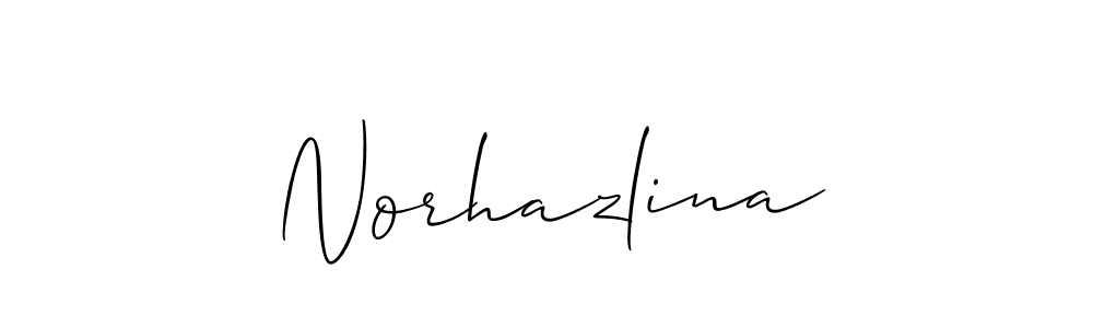 Also we have Norhazlina name is the best signature style. Create professional handwritten signature collection using Allison_Script autograph style. Norhazlina signature style 2 images and pictures png