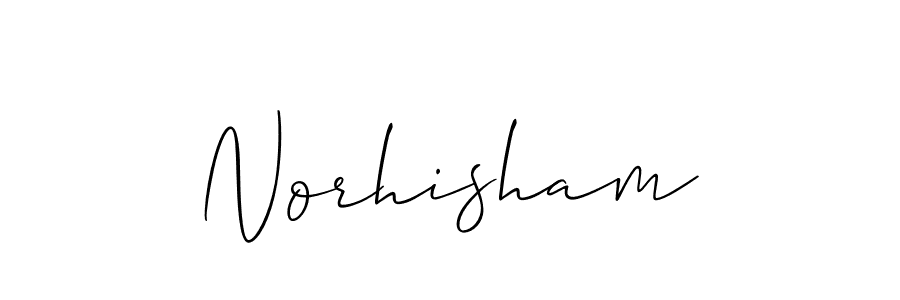 Create a beautiful signature design for name Norhisham. With this signature (Allison_Script) fonts, you can make a handwritten signature for free. Norhisham signature style 2 images and pictures png