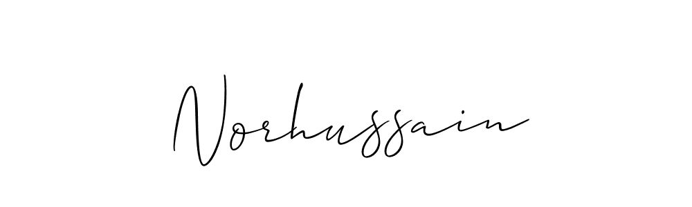 Use a signature maker to create a handwritten signature online. With this signature software, you can design (Allison_Script) your own signature for name Norhussain. Norhussain signature style 2 images and pictures png