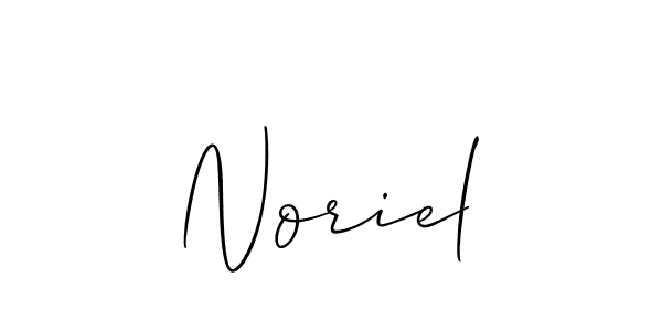 How to make Noriel signature? Allison_Script is a professional autograph style. Create handwritten signature for Noriel name. Noriel signature style 2 images and pictures png
