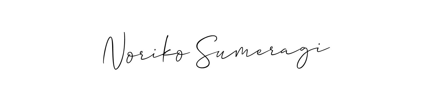 How to Draw Noriko Sumeragi signature style? Allison_Script is a latest design signature styles for name Noriko Sumeragi. Noriko Sumeragi signature style 2 images and pictures png