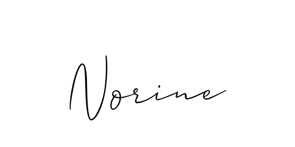 Norine stylish signature style. Best Handwritten Sign (Allison_Script) for my name. Handwritten Signature Collection Ideas for my name Norine. Norine signature style 2 images and pictures png