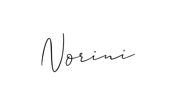 The best way (Allison_Script) to make a short signature is to pick only two or three words in your name. The name Norini include a total of six letters. For converting this name. Norini signature style 2 images and pictures png