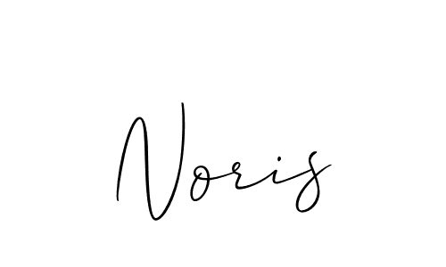 Design your own signature with our free online signature maker. With this signature software, you can create a handwritten (Allison_Script) signature for name Noris. Noris signature style 2 images and pictures png