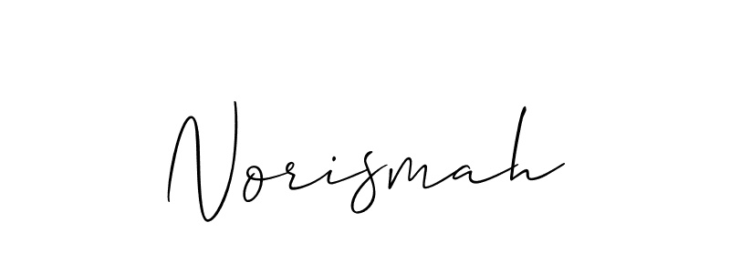 Create a beautiful signature design for name Norismah. With this signature (Allison_Script) fonts, you can make a handwritten signature for free. Norismah signature style 2 images and pictures png