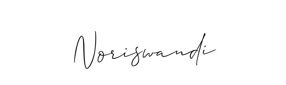 Allison_Script is a professional signature style that is perfect for those who want to add a touch of class to their signature. It is also a great choice for those who want to make their signature more unique. Get Noriswandi name to fancy signature for free. Noriswandi signature style 2 images and pictures png