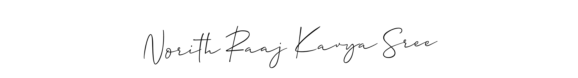 Make a beautiful signature design for name Norith Raaj Kavya Sree. Use this online signature maker to create a handwritten signature for free. Norith Raaj Kavya Sree signature style 2 images and pictures png