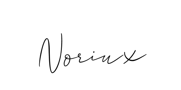 Also we have Noriux name is the best signature style. Create professional handwritten signature collection using Allison_Script autograph style. Noriux signature style 2 images and pictures png