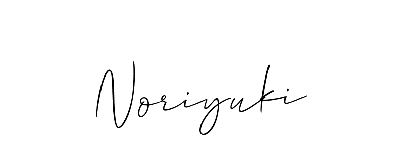 Design your own signature with our free online signature maker. With this signature software, you can create a handwritten (Allison_Script) signature for name Noriyuki. Noriyuki signature style 2 images and pictures png