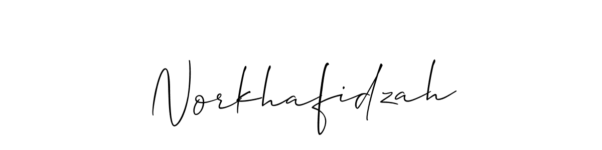 Design your own signature with our free online signature maker. With this signature software, you can create a handwritten (Allison_Script) signature for name Norkhafidzah. Norkhafidzah signature style 2 images and pictures png