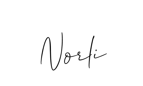 if you are searching for the best signature style for your name Norli. so please give up your signature search. here we have designed multiple signature styles  using Allison_Script. Norli signature style 2 images and pictures png