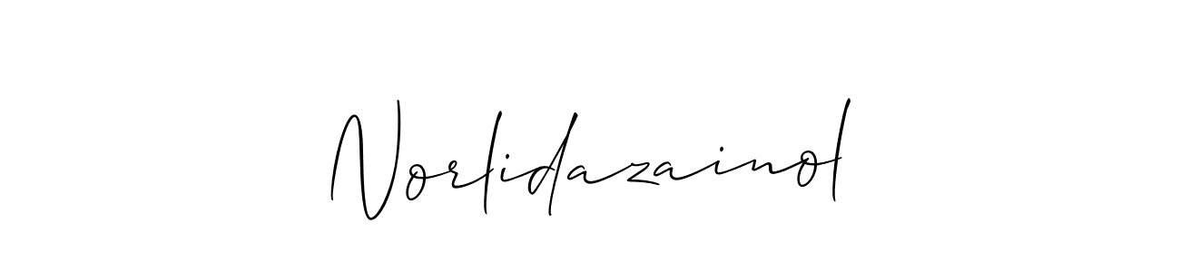 How to make Norlidazainol signature? Allison_Script is a professional autograph style. Create handwritten signature for Norlidazainol name. Norlidazainol signature style 2 images and pictures png