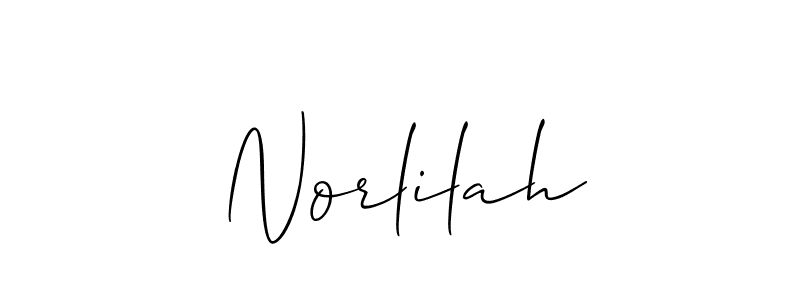 Create a beautiful signature design for name Norlilah. With this signature (Allison_Script) fonts, you can make a handwritten signature for free. Norlilah signature style 2 images and pictures png
