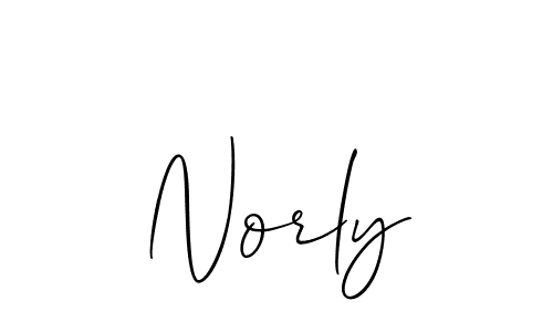 Make a short Norly signature style. Manage your documents anywhere anytime using Allison_Script. Create and add eSignatures, submit forms, share and send files easily. Norly signature style 2 images and pictures png