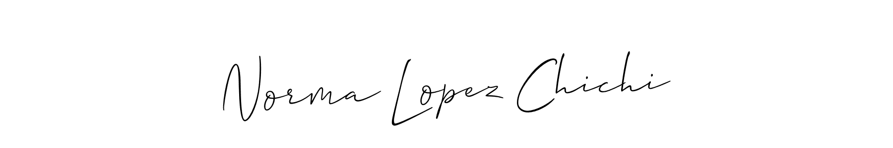 How to make Norma Lopez Chichi signature? Allison_Script is a professional autograph style. Create handwritten signature for Norma Lopez Chichi name. Norma Lopez Chichi signature style 2 images and pictures png