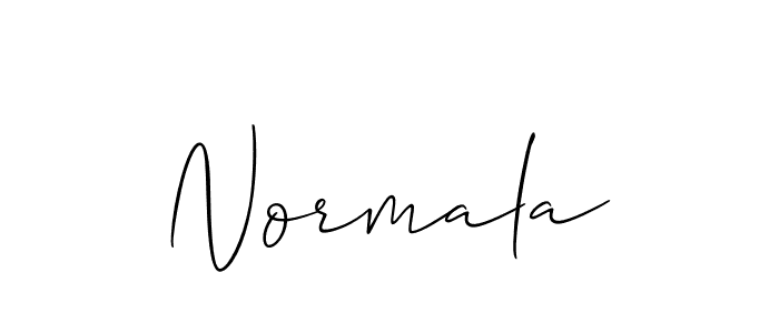 Use a signature maker to create a handwritten signature online. With this signature software, you can design (Allison_Script) your own signature for name Normala. Normala signature style 2 images and pictures png