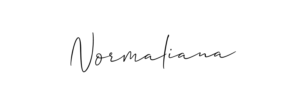 Allison_Script is a professional signature style that is perfect for those who want to add a touch of class to their signature. It is also a great choice for those who want to make their signature more unique. Get Normaliana name to fancy signature for free. Normaliana signature style 2 images and pictures png