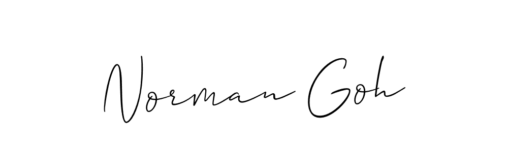 if you are searching for the best signature style for your name Norman Goh. so please give up your signature search. here we have designed multiple signature styles  using Allison_Script. Norman Goh signature style 2 images and pictures png